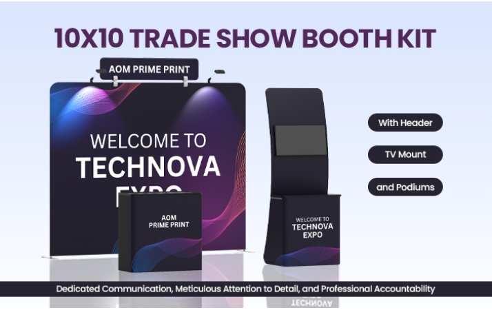 10ft Straight FlexZip Booth