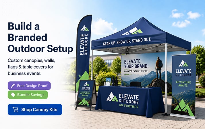 10ft Straight FlexZip Booth