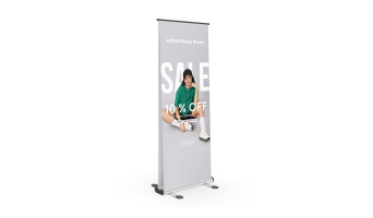 Double-sided banner rack: Improve the visibility of a crowded space Double-sided banner rack: Improve the visibility of a crowded space