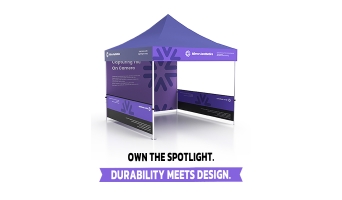 Tired of Complicated Tents? Discover AOM Displays Custom Trade Show Tent Solution