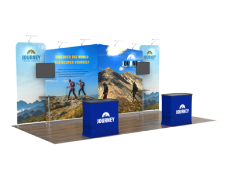 10x20 FlexZip Media Booths