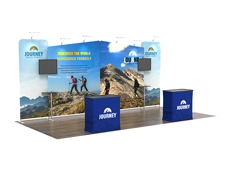 10x20 FlexZip Media Booths image