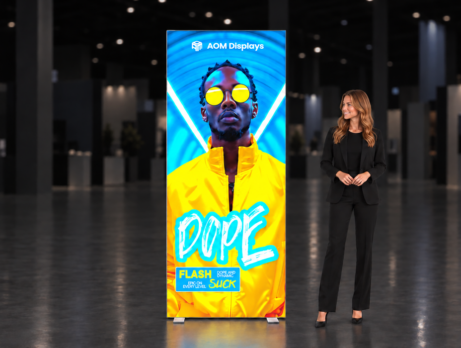 Image Folding SEG Lightbox Banner Stands