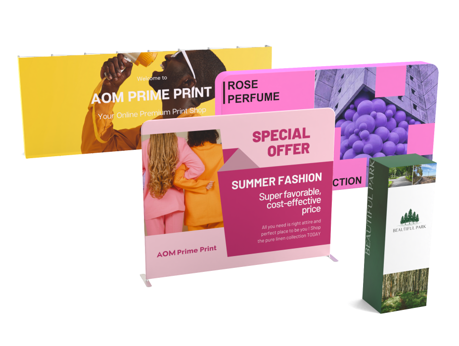 Custom Trade Show Displays – Zip Up Backdrops, Portable Banner Stands ...