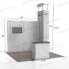 10x10 360° Backlit Booth 10.5