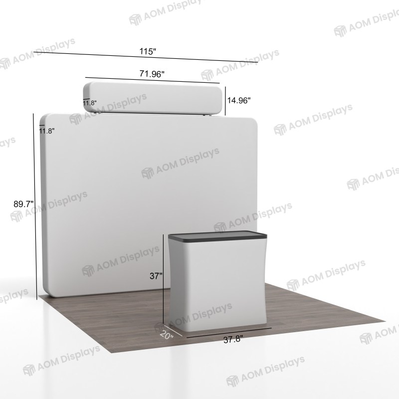 10x10 360° Backlit Booth 10.7