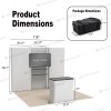 10x10 Backlit Trade Show Booth with Monitor Mount and Shelves