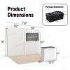 10x10 Backlit Tension Fabric Trade Show Booth with Angled-Top Walls and TV Mount