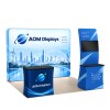 10x10 Backlit Trade Show Booth with Monitor Table Counter