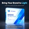 10x10 Backlit Trade Show Booth with Monitor Table Counter