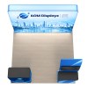 10x10 Backlit Trade Show Booth with Monitor Table Counter