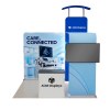 10x10 Backlit Trade Show Booth with Illuminated Tower and TV Mount