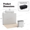 10x10 Backlit Tension Fabric Trade Show Booth with Backlit Wall and Illuminated Header