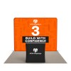 10x10 Backlit Tension Fabric Trade Show Booth with Podium Counter