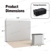 10x10 Backlit Tension Fabric Trade Show Booth with Podium Counter