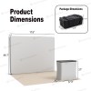 10x10 Backlit Tension Fabric Trade Show Booth with Podium Counter