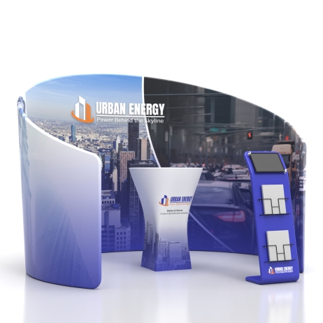 10x10ft C-Shaped Trade Show Booth Kit A