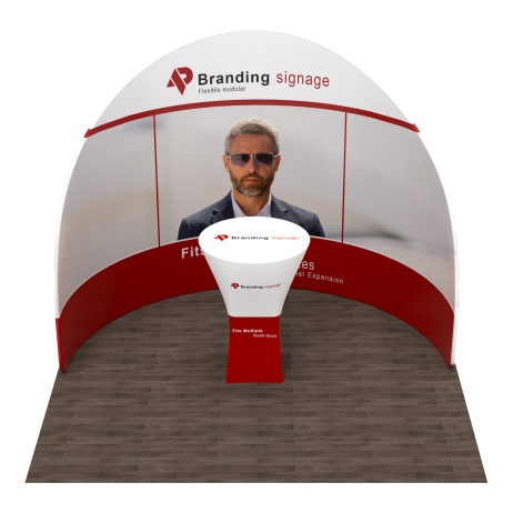10x10 Semi Circle Trade Show Booth 10.1