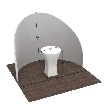 10x10 Semi Circle Trade Show Booth 10.1