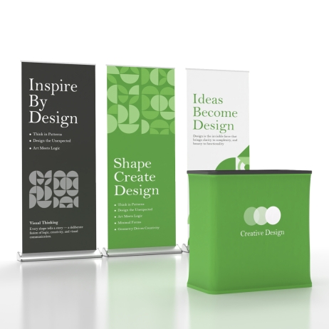 10ft Retractable Banner Stand Booth Kit