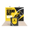 10x10 Straight FlexPop™ Trade Show Booth with Podium Counter