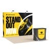 10x10 Straight FlexPop™ Trade Show Booth with Podium Counter