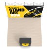 10x10 Straight FlexPop™ Trade Show Booth with Podium Counter