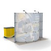 10x10 Curved FlexPop™ Trade Show Booth with Podium Counter