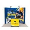 10x10 Curved FlexPop™ Trade Show Booth with Podium Counter
