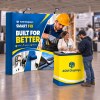 10x10 Curved FlexPop™ Trade Show Booth with Podium Counter