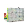 10x10 FlexPop™ Trade Show Booth with Straight Wall, Tablet Stand and Case Podium
