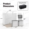 10x10 FlexPop™ Trade Show Booth with Curved Wall and Monitor Display Table