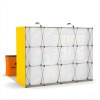 10x10 FlexPop™ Trade Show Booth with L-Shaped Walls and Case Podium