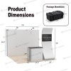 10x10 FlexPop™ Trade Show Booth with Straight Wall and S-Shaped Monitor Stand