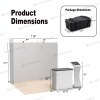 10x10 FlexPop™ Trade Show Booth with Curved Wall, Tablet Stand and Case Podium