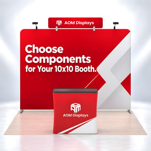 10x10 Custom Trade Show Booth with Configurable Components