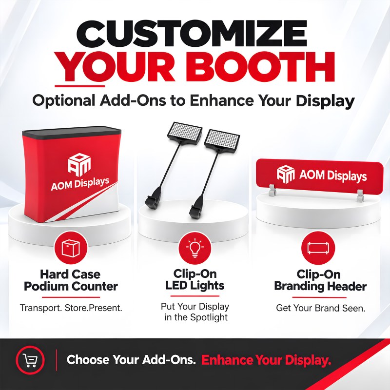 10x10 Custom Trade Show Booth with Configurable Components