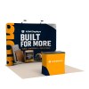 10x10 Curved FlexZip™ Trade Show Booth with Podium Counter