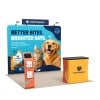 10x10 Straight FlexZip™ Trade Show Booth with iPad Literature Stand and Podium Counter