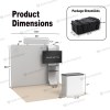10x10 Straight FlexZip™ Trade Show Booth with 2-Tier TV-Mount Shelving