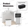 10x10 Straight FlexZip™ Trade Show Booth with L-Shaped Display, TV Mount and Header