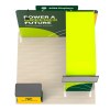 10x10 Straight FlexZip™ Trade Show Booth with L-Shaped Display, TV Mount and Header