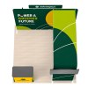 10x10 Straight FlexZip™ Trade Show Booth with L-Shaped Display, TV Mount and Header
