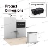 10x10 Modular FlexZip™ Media Trade Show Booth with TV Mount and Dual Display Panels