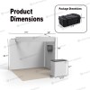 10x10 FlexZip™ Media Trade Show Booth with TV Mount and Header