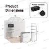 10x10 Straight FlexZip™ Media Trade Show Booth with TV Mount and Display Tower
