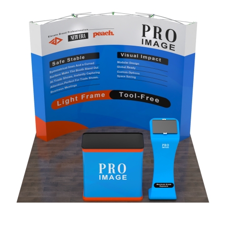 10x10 Curved FlexPop Booth 10.1