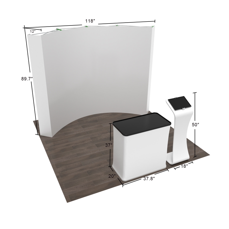 10x10 Curved FlexPop Booth 10.1