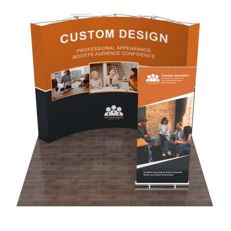 10x10 Curved FlexPop Booth 10.2