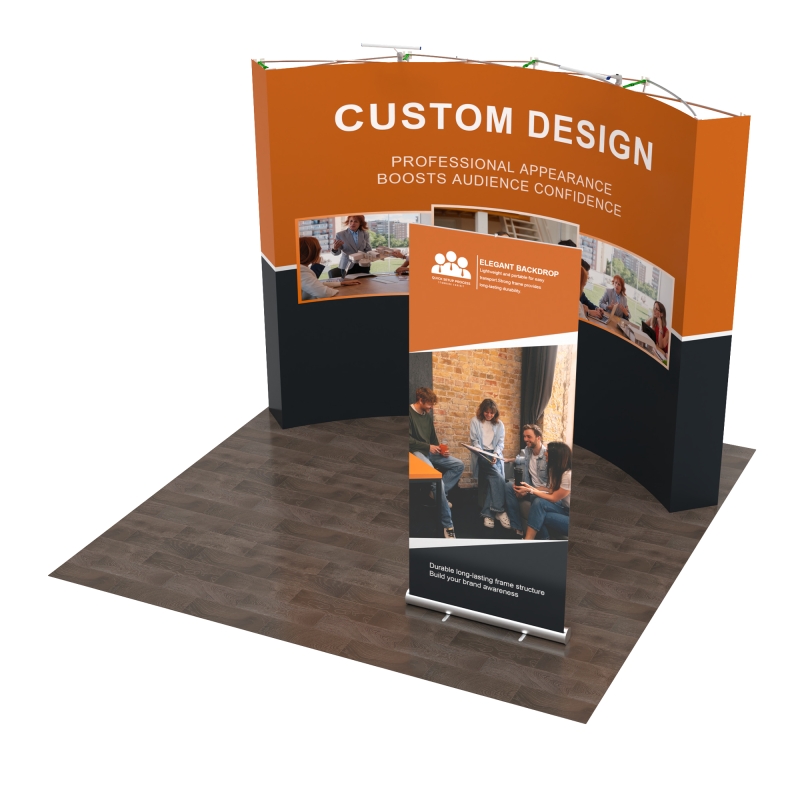 10x10 Curved FlexPop Booth 10.2
